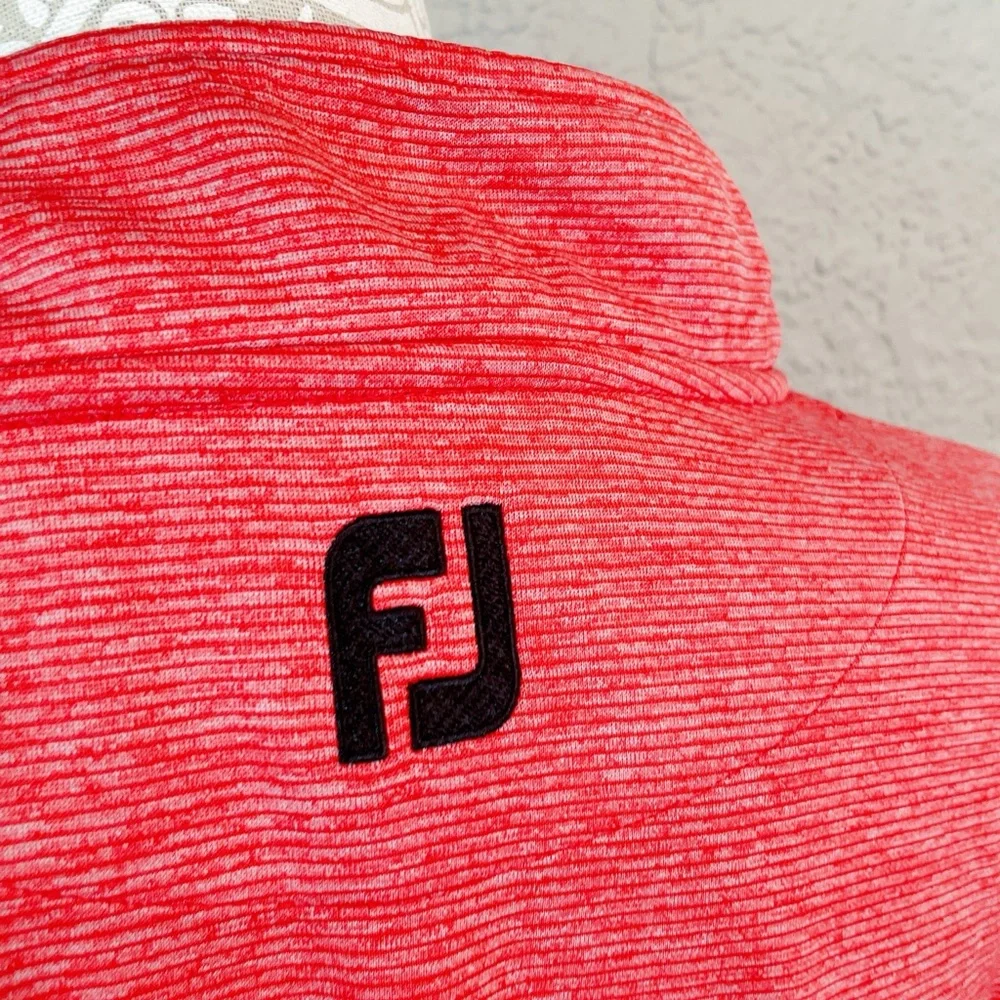FootJoy red mens Quarter-Zip Performance Pullover – Women’s XL - Picture 7 of 9